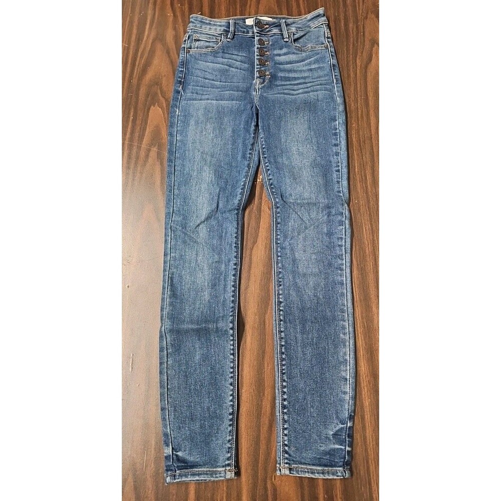 HIDDEN Jeans Womens Size 25 Medium Wash Button Fly G1